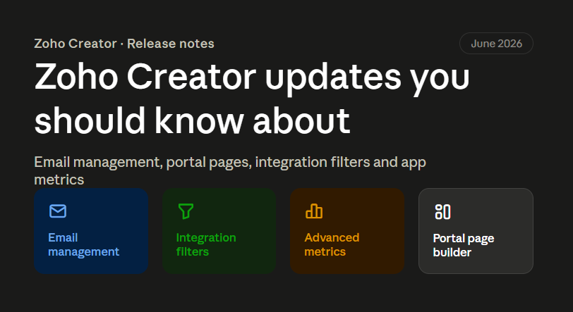 Zoho Creator June 2026 Updates: What Businesses Need to Know