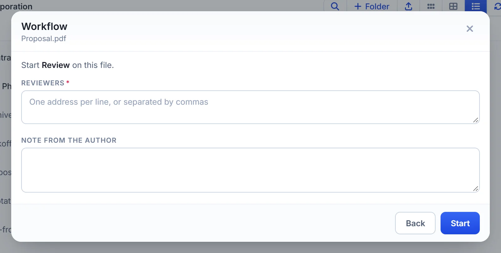 See which step a WorkDrive workflow is at and take the next step from Zoho CRM